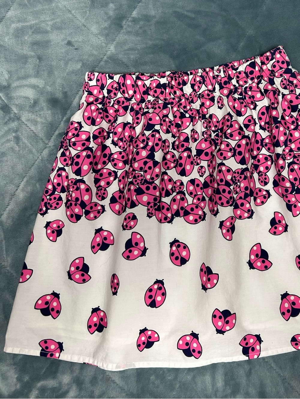 Lilly Pulitzer skirt small lined lady bugs cotton